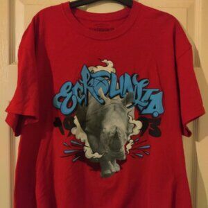 "Rare"Ecko Unltd T-Shirt Large Mens Rhino Red Graffiti Y2K Hip Hop Streetwear